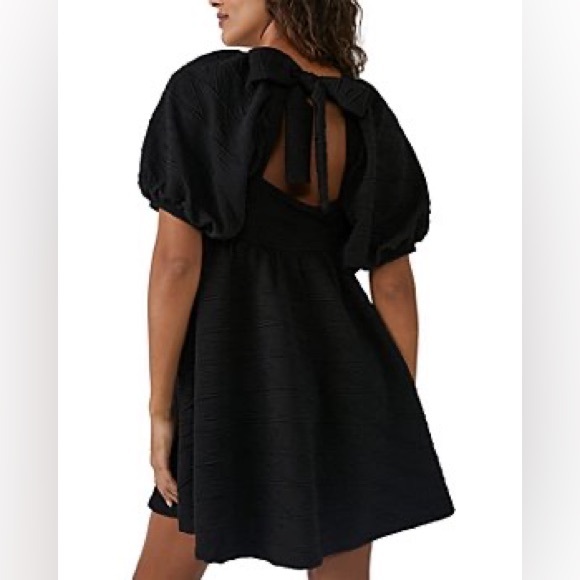 Violet Puff Sleeve Mini Dress (XS) NWT - Picture 8 of 12